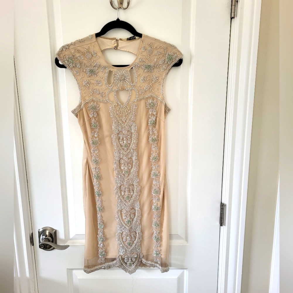 Miss Selfridge 1920s style beaded flapper dress US 6